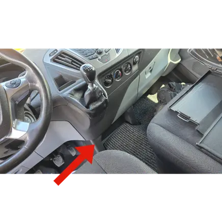 Ford Transit Custom Dashboard lower bottom trim panel BK2110A927BCW