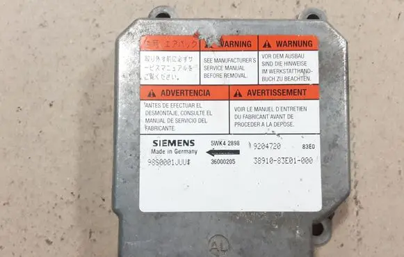Opel Agila A Airbag control unit/module 9204720