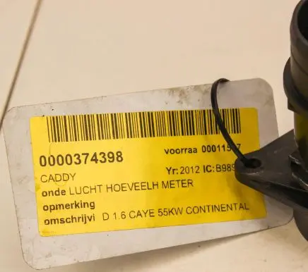 Volkswagen Golf VII Mass air flow meter 03L906461