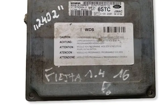 Ford Fiesta Engine control unit/module 2U7A12A650UD 6STC S118763004D