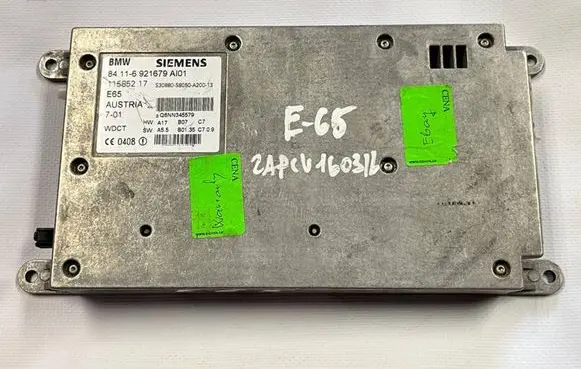 BMW 7 E65 E66 Phone control unit/module 6921679 11585217 84116921679