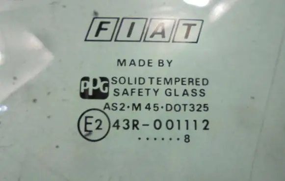 Fiat Bravo - Brava Front door window glass four-door