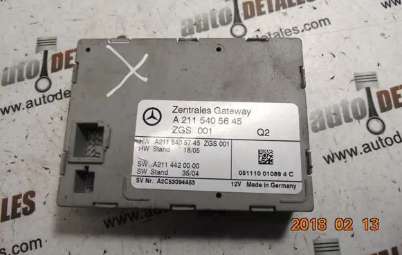 Mercedes-Benz E W211 Gateway control module A2115405645