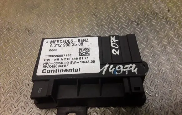 Mercedes-Benz E C207 W207 Fuel injection pump control unit/module 2129003508 A2129003508