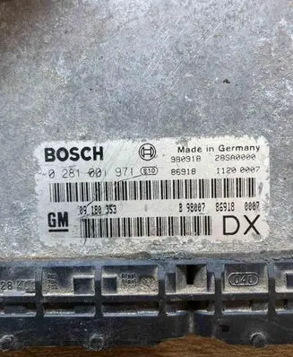 Opel Astra G Engine control unit/module ECU 09180353 0281001971