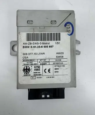BMW 3 E46 Immobilizer control unit/module 61356905667 60837715