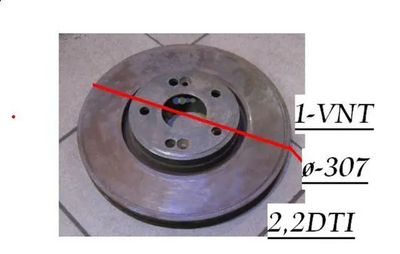 Renault Laguna II Front brake disc