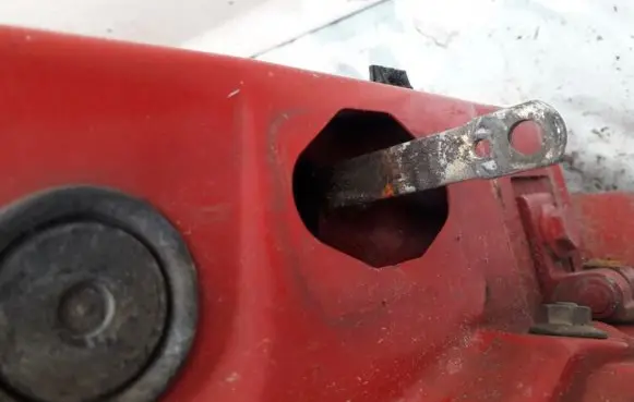Rear door check strap stopper