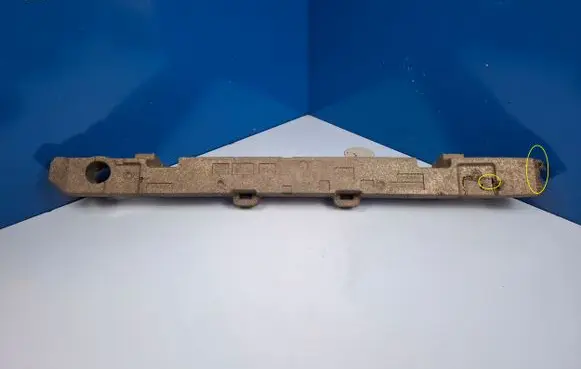 Front bumper foam support bar