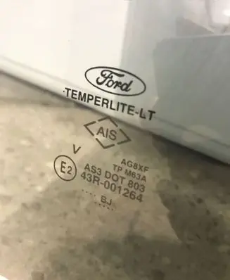 Ford Ecosport Rear door window glass 43R001264