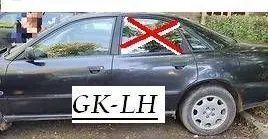 Audi A4 S4 B5 8D Rear door window glass AS2M216DOT25 UK110EF5RR20