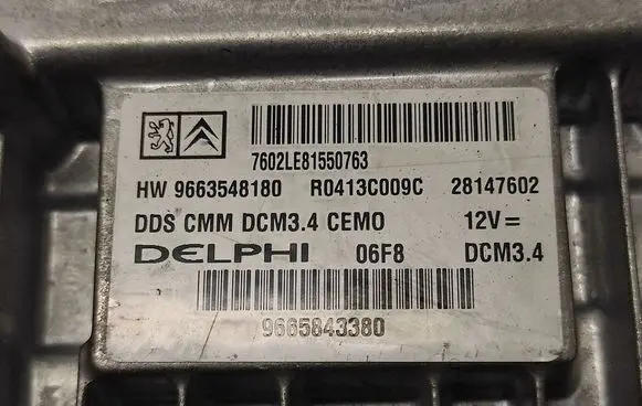 Citroen C5 Engine control unit/module R0413C009C 7602LE81550763