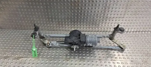 Front wiper linkage and motor