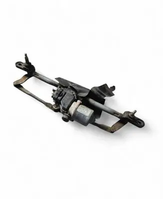 Front wiper linkage and motor