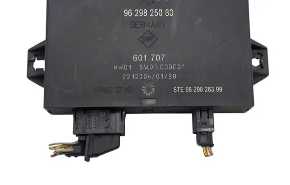 Peugeot 607 Parking PDC control unit/module 9629825080 601707 9629826399