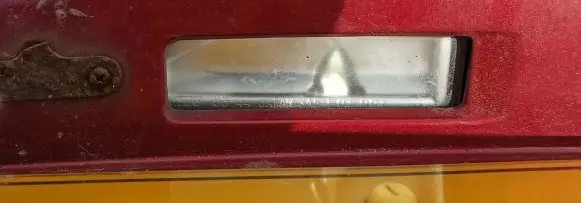 Lexus IS 220D-250-350 Number plate light Raudona
