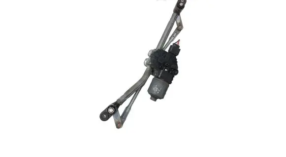 Front wiper linkage and motor