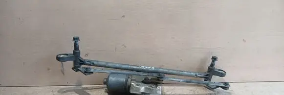 Front wiper linkage and motor