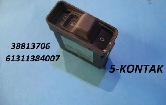 BMW 5 E34 Fog light switch 38813706 61311384007