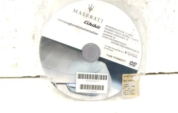 Maserati Ghibli User manual 910040377