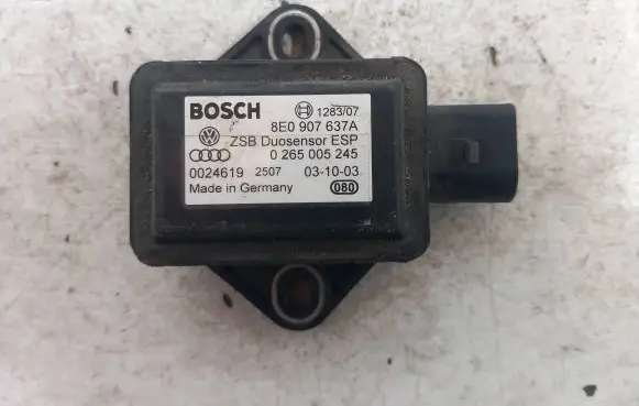 Audi A4 S4 B6 8E 8H ESP acceleration yaw rate sensor 8E0907637A 0024619 0265005245