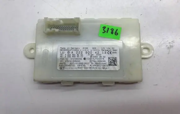 Mercedes-Benz S W222 Keyless (KESSY) go control unit/module A2229018202 TY7335033