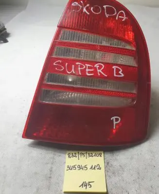 Skoda Superb B5 (3U) Rear/tail lights 3U5945112