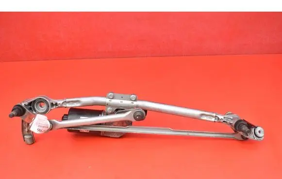 Front wiper linkage and motor