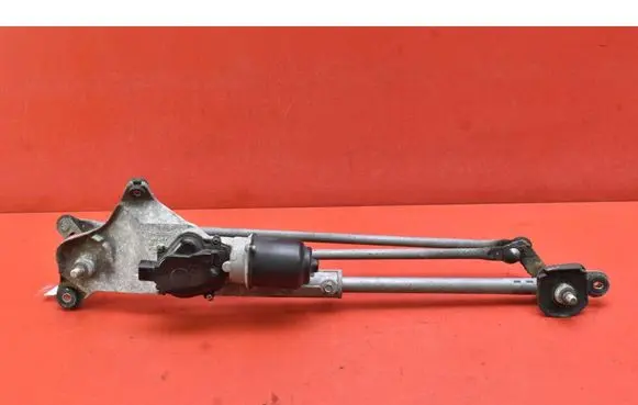 Front wiper linkage and motor