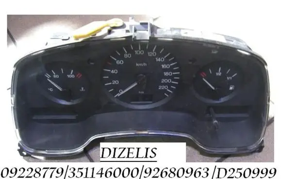 Opel Zafira A Speedometer (instrument cluster) 09228779 351146000