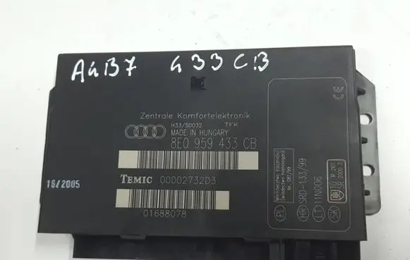 Audi A4 S4 B7 8E 8H Comfort/convenience module 8E0959433CBXAUTOPX 8E0959433CB