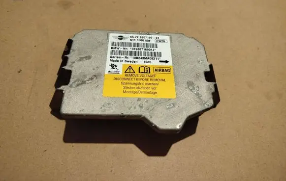 Mini Cooper Countryman R60 Airbag control unit/module 9807169 611158000E 10B243MA09211