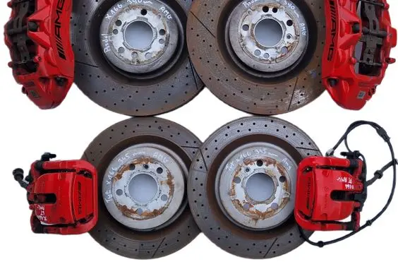 Mercedes-Benz GLS X166 Brake discs and calipers set A1664230512 A1664210512