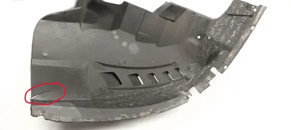 Fiat Ducato Front wheel arch liner splash guards 1383793080
