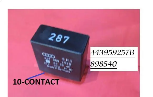 Audi 80 90 B3 Window control relay 443959257B 898540