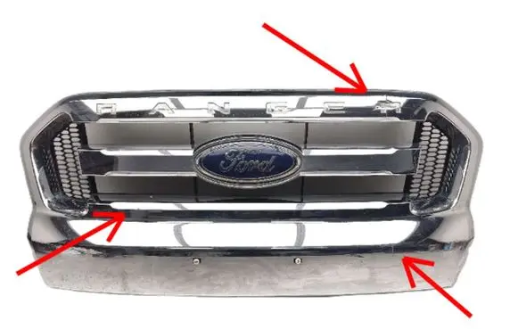 Ford Ranger Front bumper upper radiator grill EB3B8350A EB3B8350AC