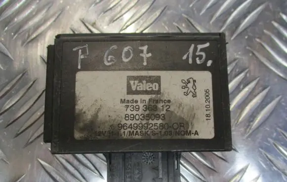 Peugeot 607 Other devices 9649992580
