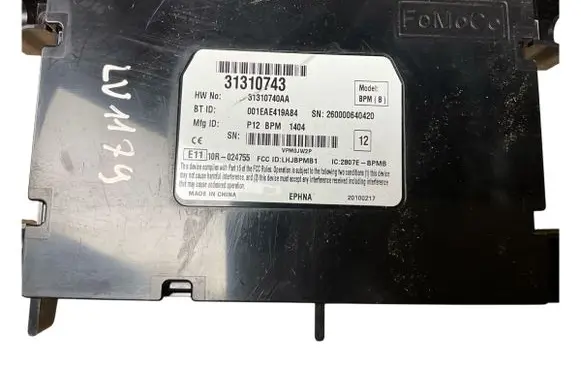 Volvo V50 Bluetooth control unit module 31310743 31310740AA
