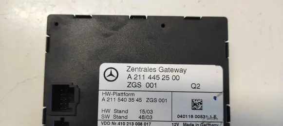 Mercedes-Benz E W211 Gateway control module A2114452500 ZGS001 410213008017