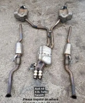 Audi A8 S8 D4 4H Muffler/silencer 4H0253211E