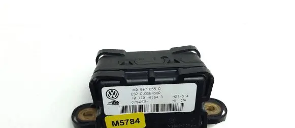 Volkswagen Golf V ESP acceleration yaw rate sensor 1K0907655D M5784