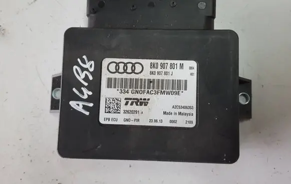 Audi A4 S4 B8 8K Hand brake control module 8K0907801M 8K0907801J