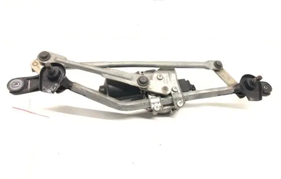 Front wiper linkage and motor
