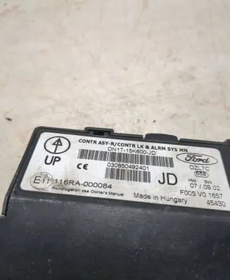 Ford Fiesta Central body control module DN1T15K600JD 116RA000084 030850492401