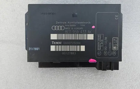 Audi A4 S4 B6 8E 8H Comfort/convenience module 8E0959433AK
