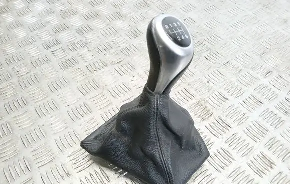 BMW 5 F10 F11 Gear lever shifter trim leather/knob 