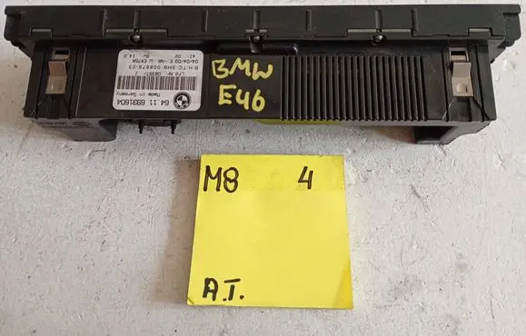 BMW 3 E46 Climate control unit 64116931604 00887803