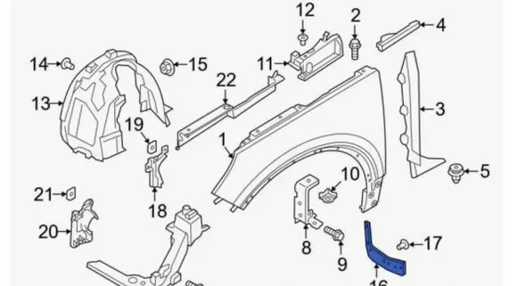 Volvo XC40 Mudguards set 32414227