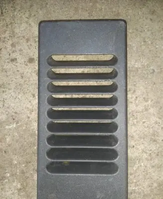 Rear air vent grill