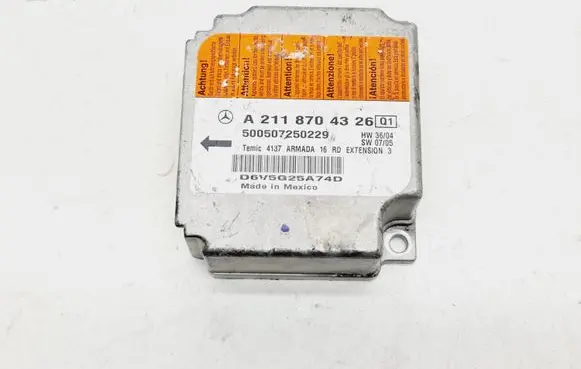 Mercedes-Benz E W211 Airbag control unit/module 2118704326 A2118704326
